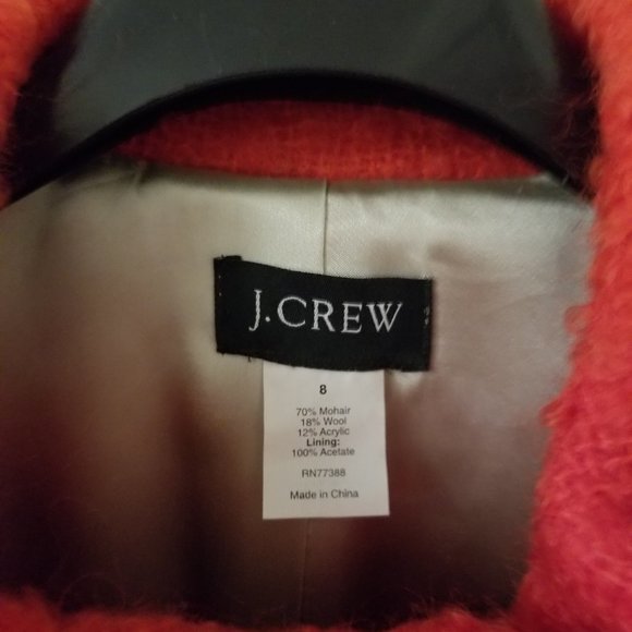 Jcrew Vintage Mohair Jacket/Peacoat Style - Size 8- In Great Condition - Picture 2 of 10